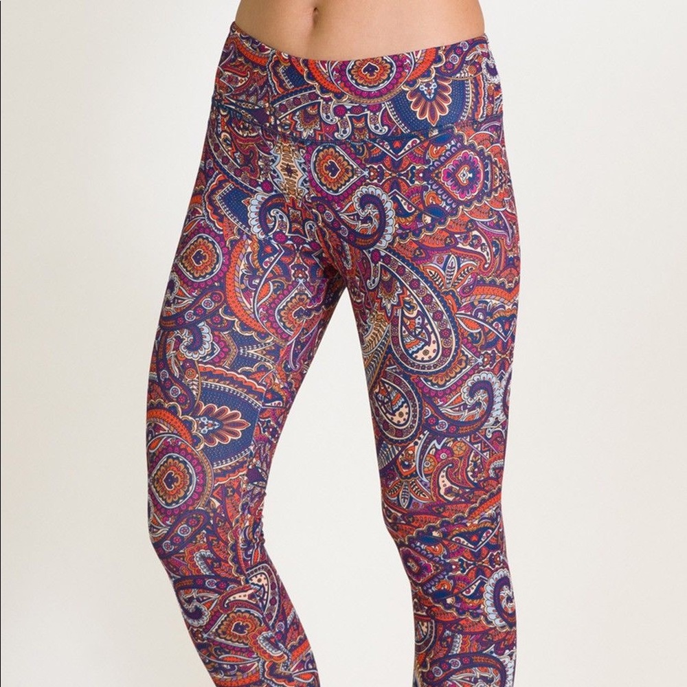 Kira Grace Paisley Yoga Tights - L